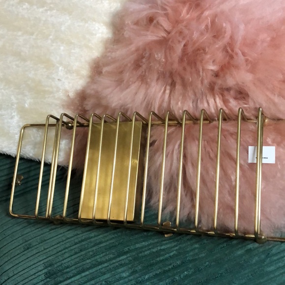 NWT Anthropologie Bumblebee brass bath caddy. Made in India. - Picture 8 of 9